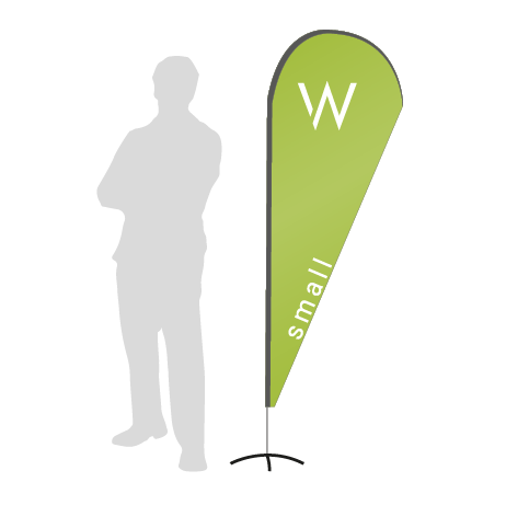 Beachflag Drop | Small (210 cm) | einseitig bedruckt