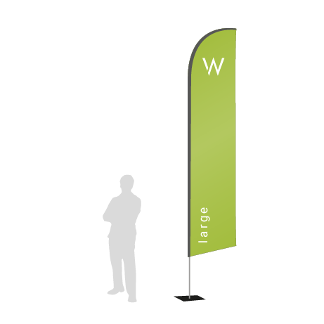 Beachflag Wind | Large (400 cm) | einseitig bedruckt
