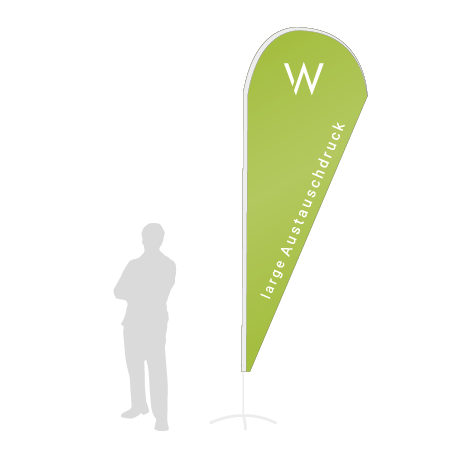 Beachflag Drop Austauschdruck | Large (350 cm) | einseitig bedruckt