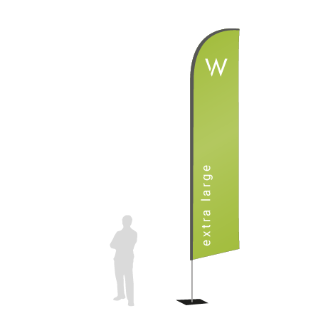 Beachflag Wind | Extra Large (490 cm) | einseitig bedruckt
