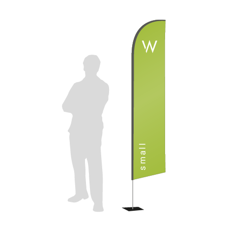 Beachflag Wind | Small (260 cm) | einseitig bedruckt