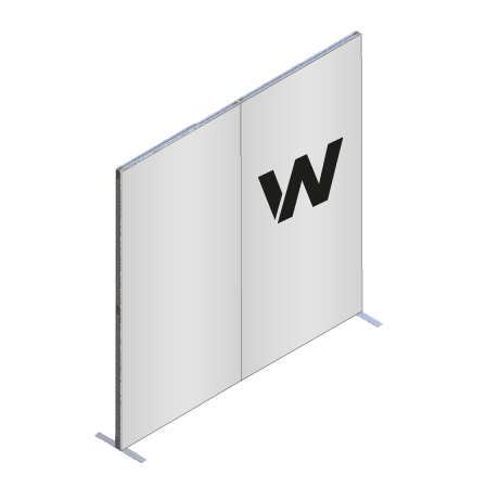 FASTFRAME™ gerade Wand | 2 Module | mit Druck